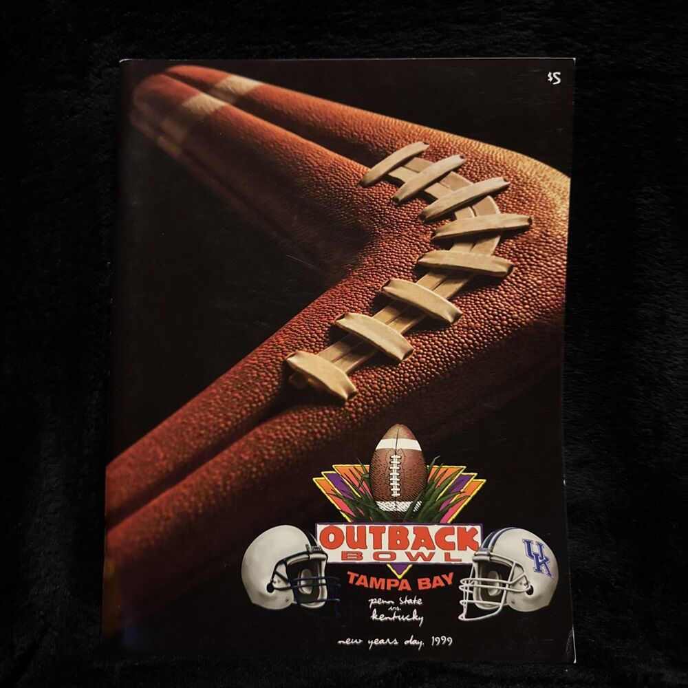 1999 Outback Bowl Program PSU Penn State Nittany Lions vs. Kentucky 137156